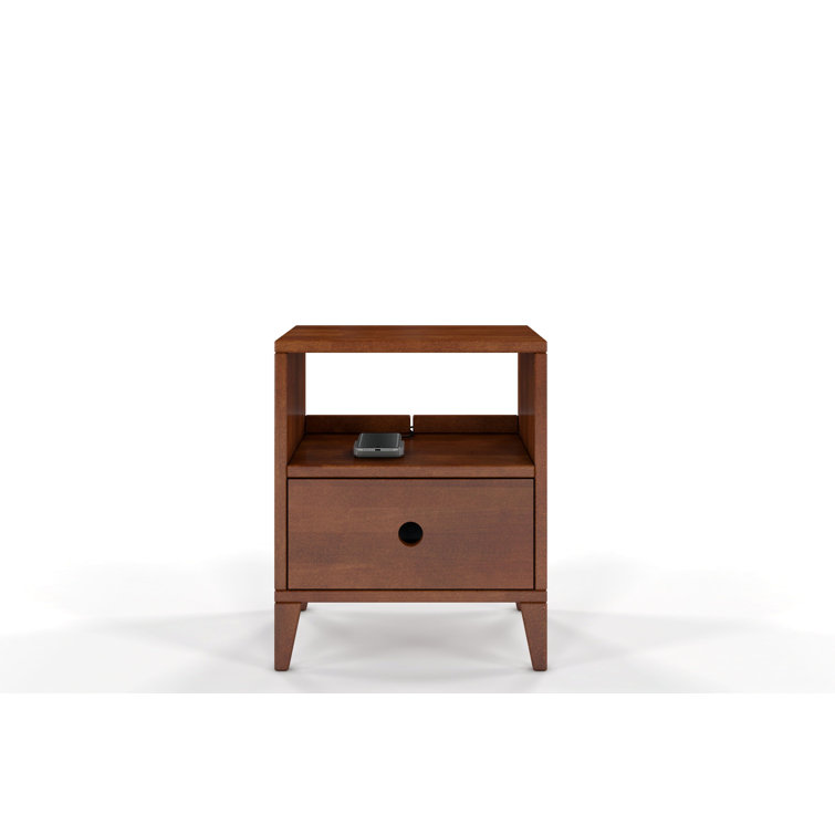 Corrigan Studio Deschamp Solid Wood Bedside Table Wayfair.co.uk